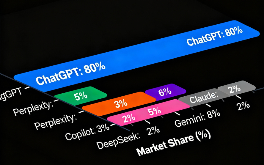 ChatGPT AI chatbot market share