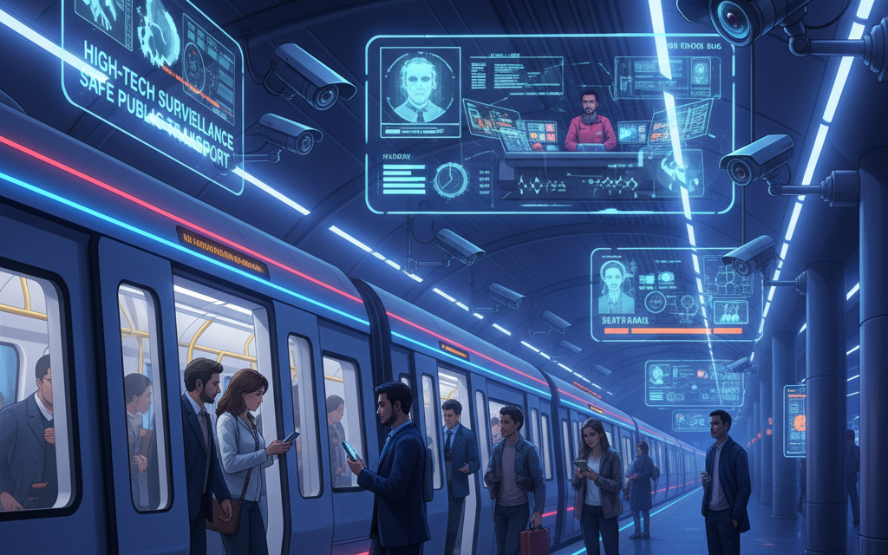 Dubai Metro Surveillance Cameras