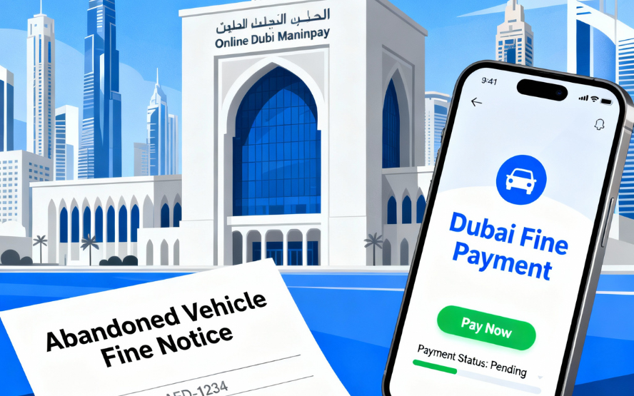 Pay Abandoned Vehicle Fines In Dubai