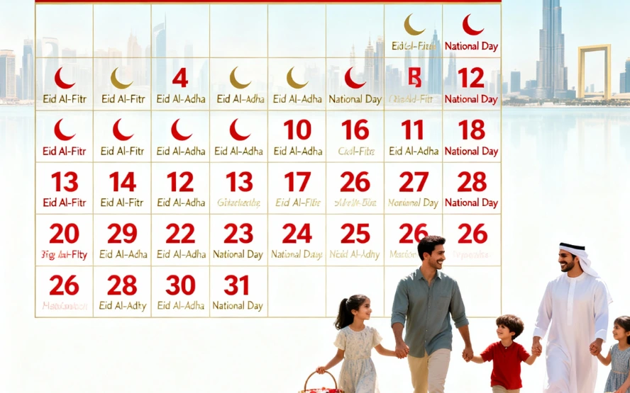 Predicted UAE public holidays 2026