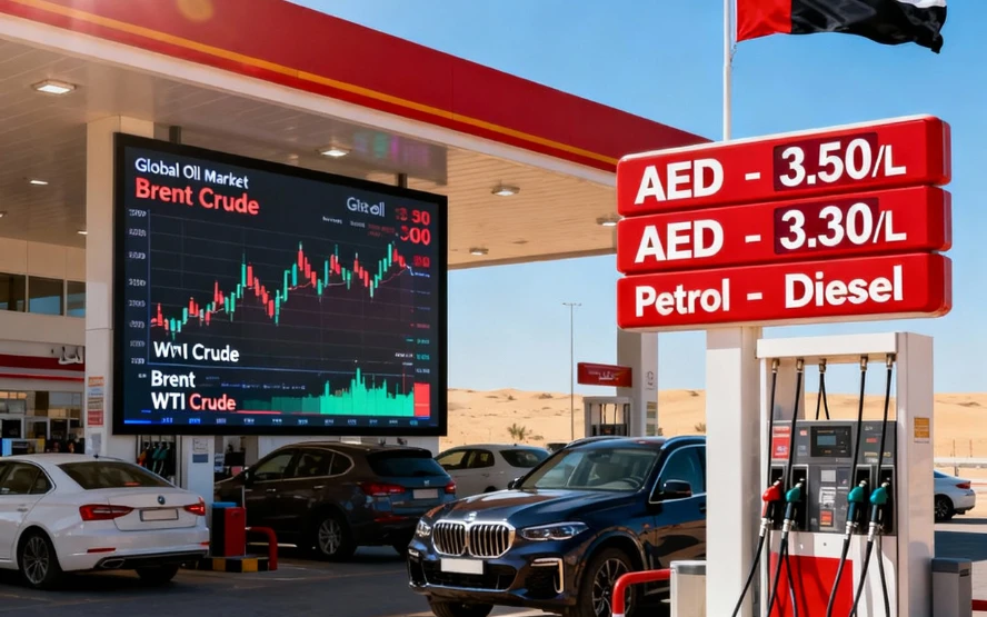 UAE fuel cost change October 2025