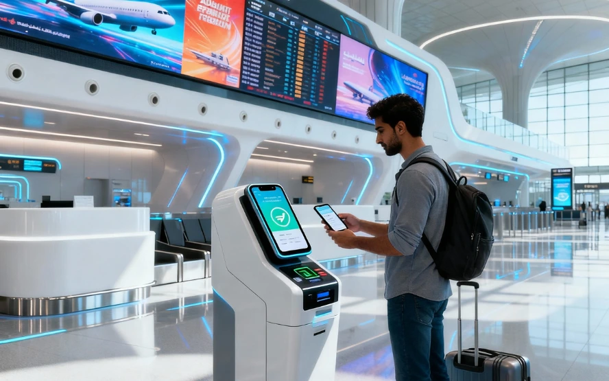 Abu Dhabi Zayed Airport digital wallet