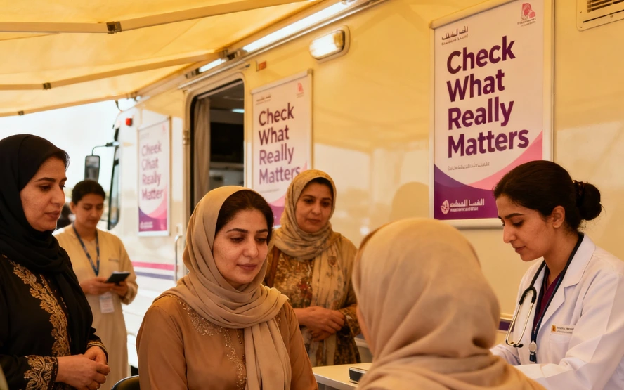 Abu Dhabi breast cancer campaign 2025