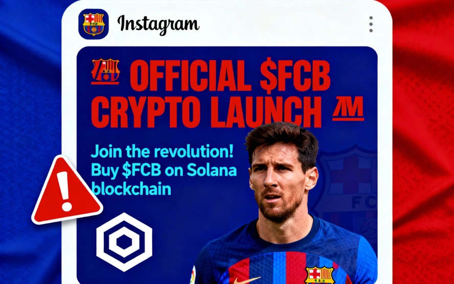 Barcelona Instagram crypto scam