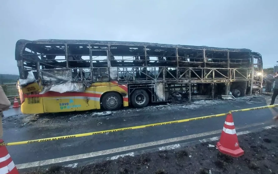 Deadly Bus Blaze in Andhra Pradesh 32 Feared Dead