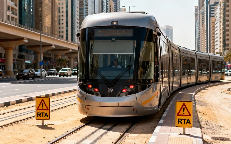 Dubai RTA tram fines
