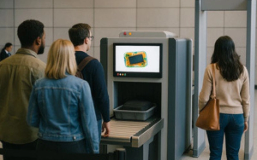 Dubai airport 3D baggage scanners