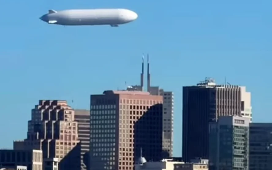Giant Airship Over San Francisco