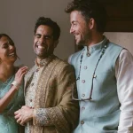 Jonathan Bailey's Desi Kurta at Wedding Gulf repost