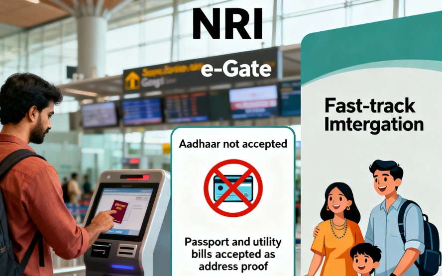 NRI e-Gate registration India 2025