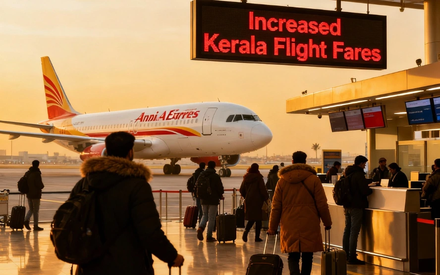 UAE Kerala airfares surge 2025