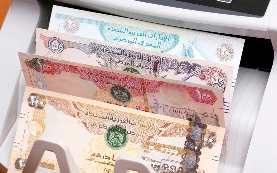 UAE dirham exchange rates October 2025