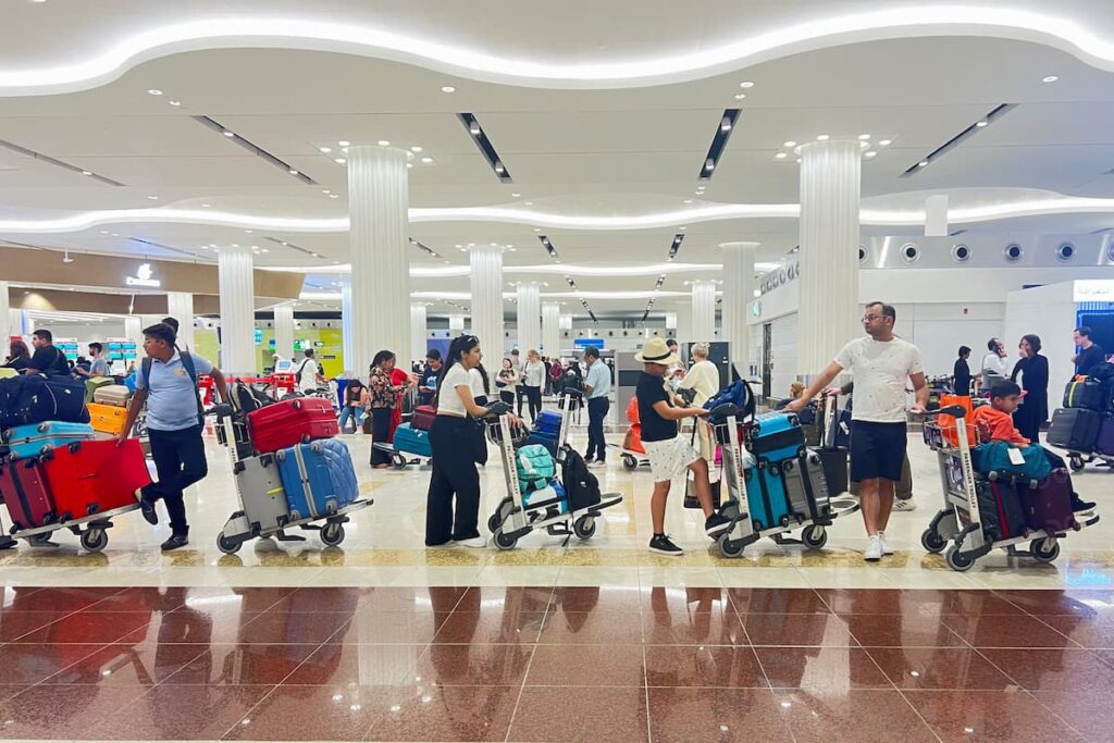 DXB peak passenger rush 2024
