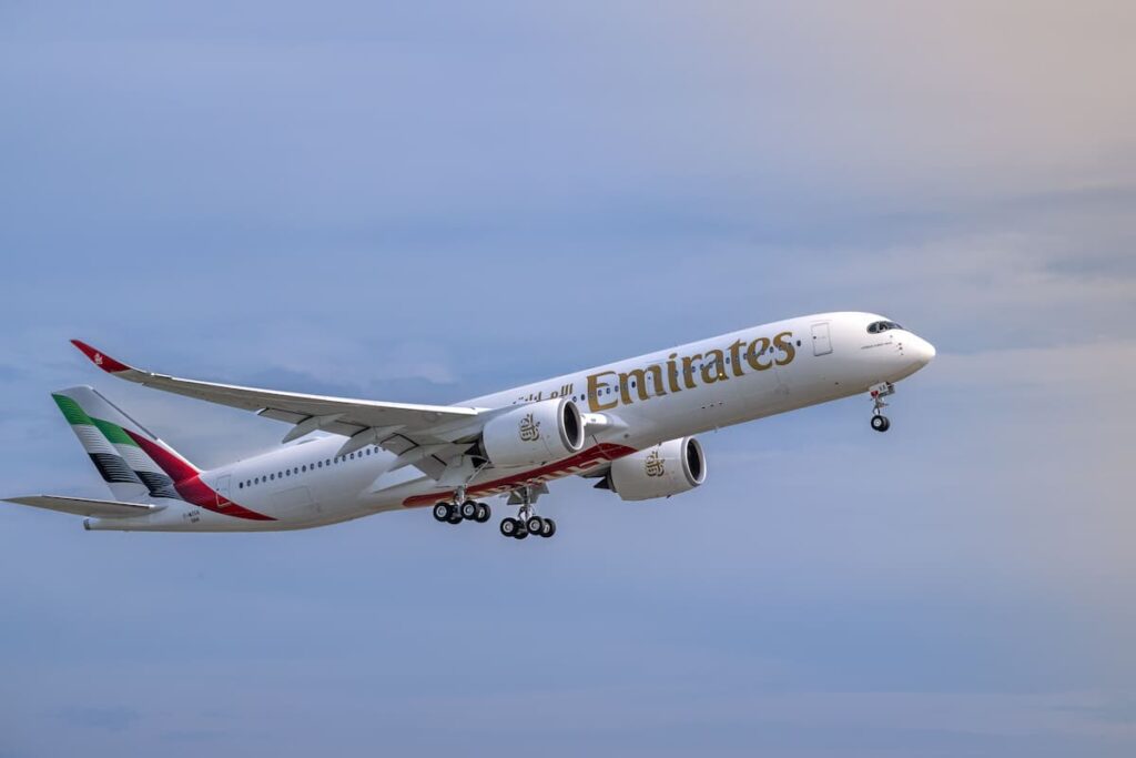 Emirates A350 Baghdad route