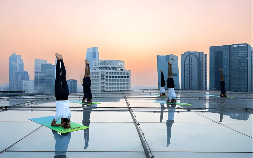 free yoga event at Zabeel Park - Gulf Repost