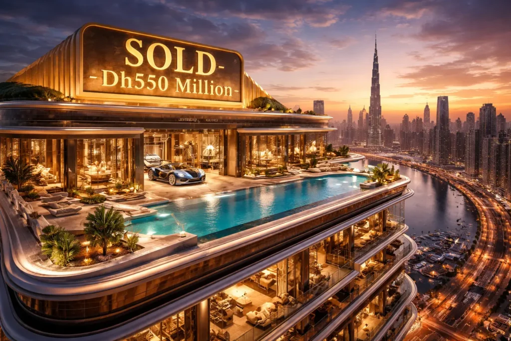 Bugatti Residences penthouse Dh550 million