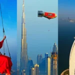 Dubai Airship Swing Stunt