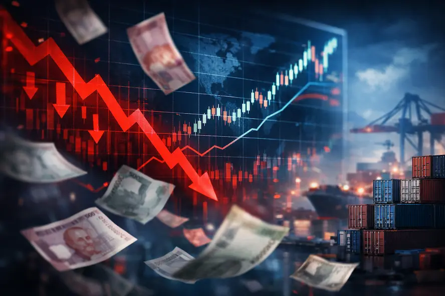 Indian Rupee Record Fall