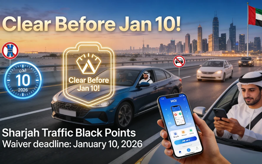 Sharjah Traffic Black Points
