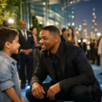 Will Smith and Jessica Chastain Dubai Gulf Repost